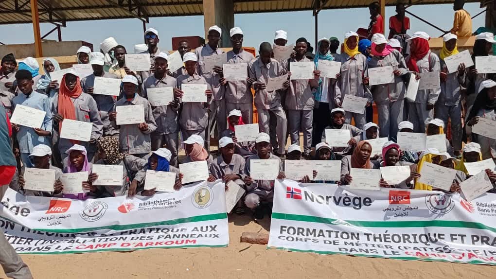 Cérémonie de remise des attestations de formation dans les camps de Metché, Arkoum et Alacha